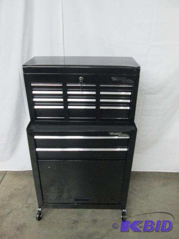 lot 5 image: Power Glide 2 pc. Combo Tool ChestCabinet
