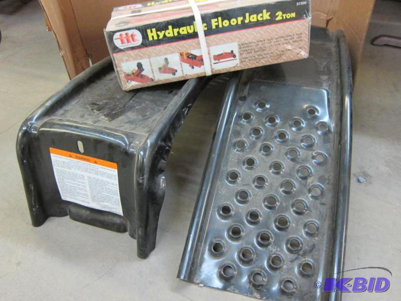Car Ramps and Floor Jack