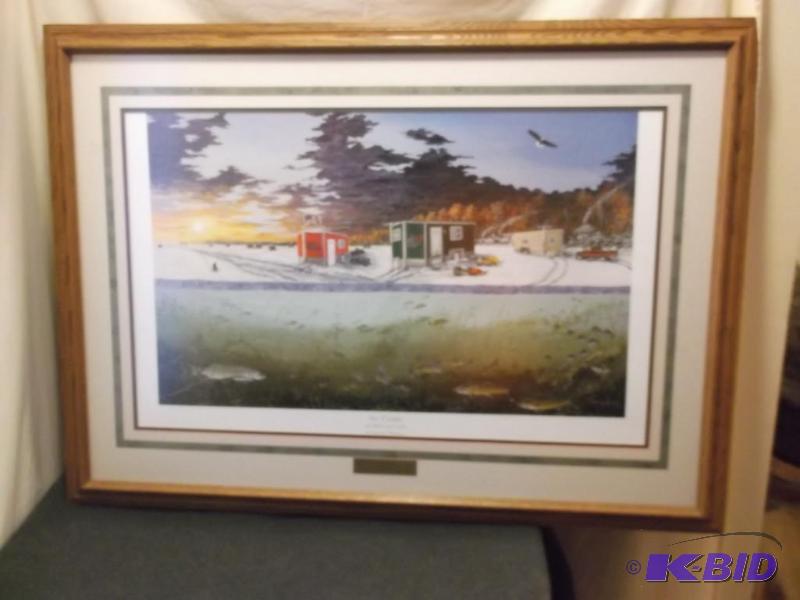 lot 2 image: Beautiful print &quotIce Castle" on Mil...