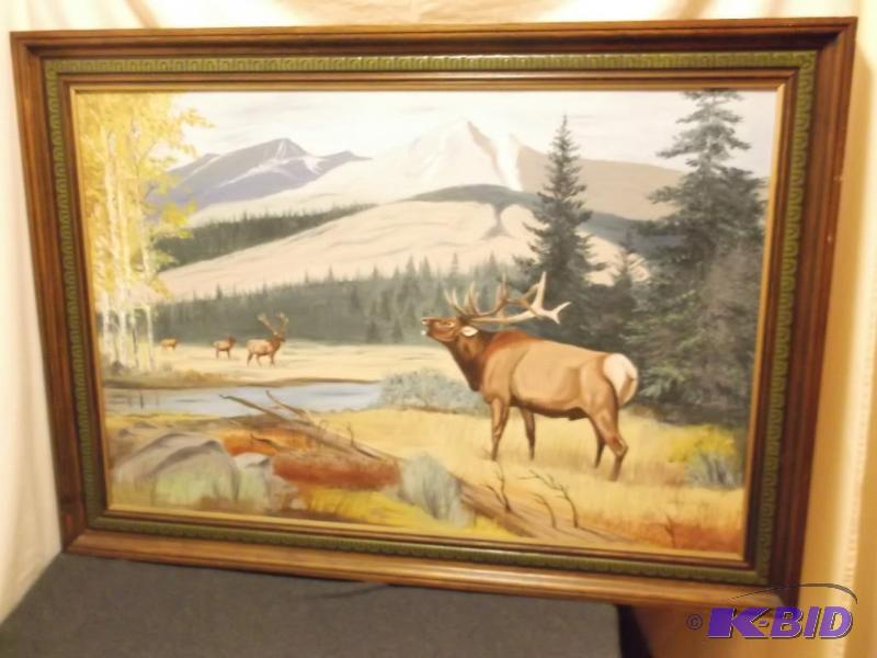lot 27 image: Beautiful oil painting on canvas signed Dale ...