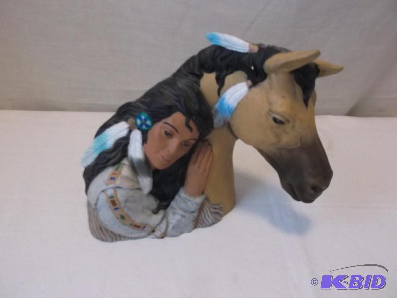 lot 51 image: Beautiful native American figurine measuring ...