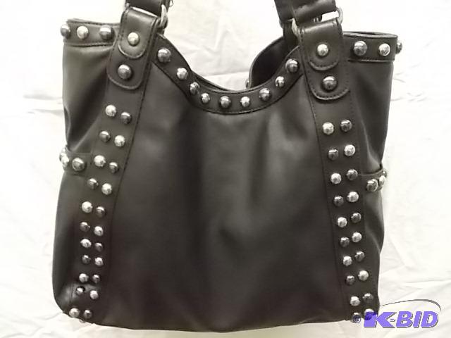 Gold and Silver Studded Shoulder Bag...