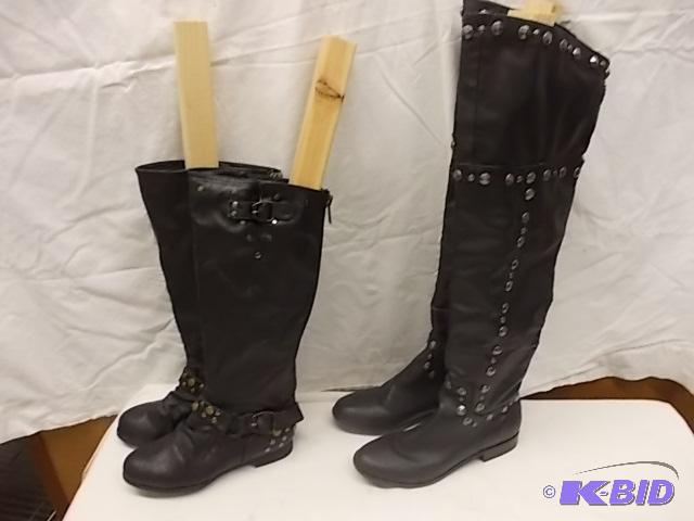 Over the Knee Studded Boots and Knee High Stu...