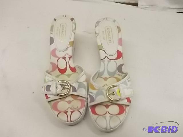 Authentic Coach Signature Wedges Size 6&nbsp...