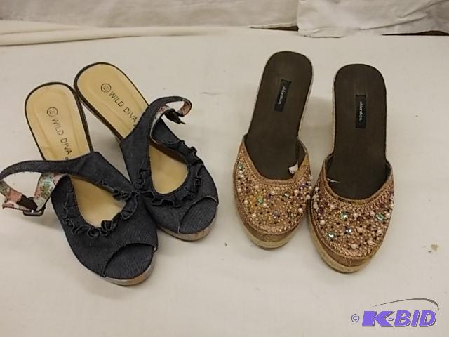 2 Pairs of Wedges Size 6&nbsp...