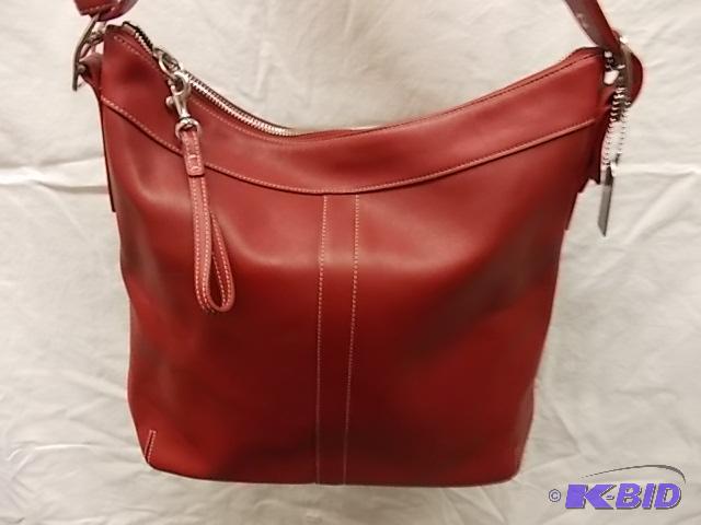 Authentic Coach Leather ShoulderCrossbody Co...