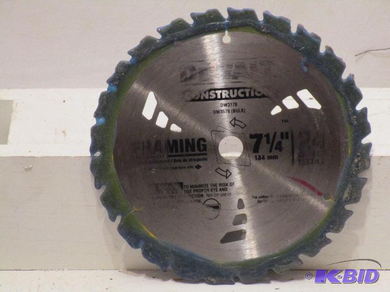 lot 13 image: 7 14 Dewalt Saw Blade