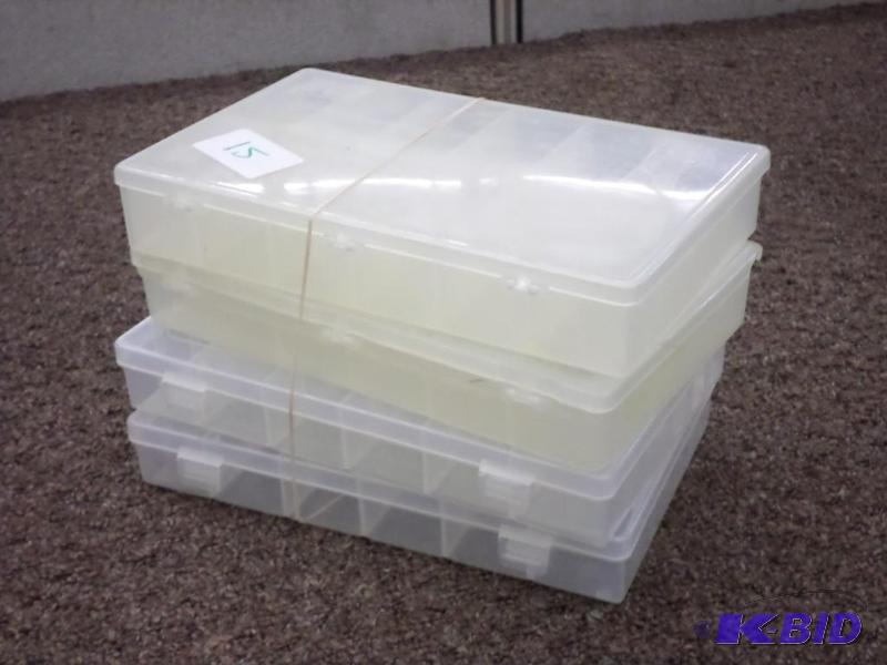 (4) Plastic Tackle Trays...
