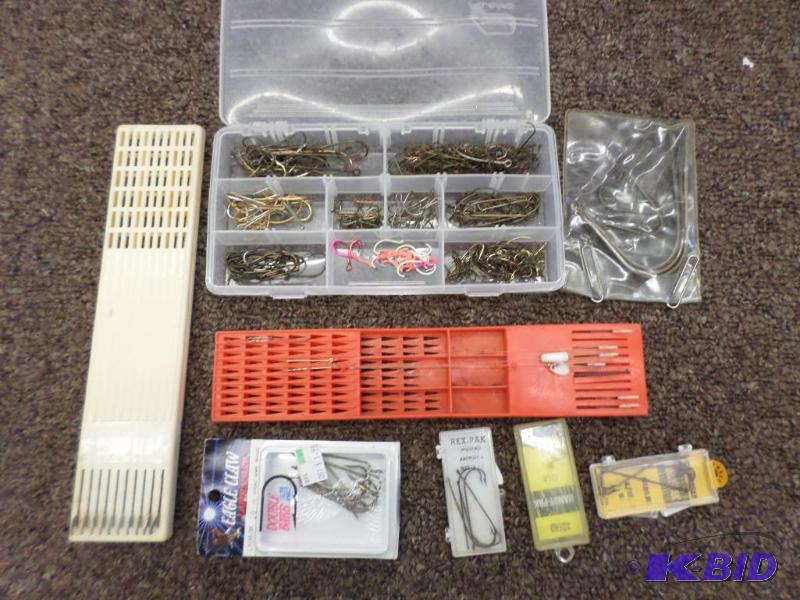 Lot Of Misc Hooks, Snell Trays, Etc...