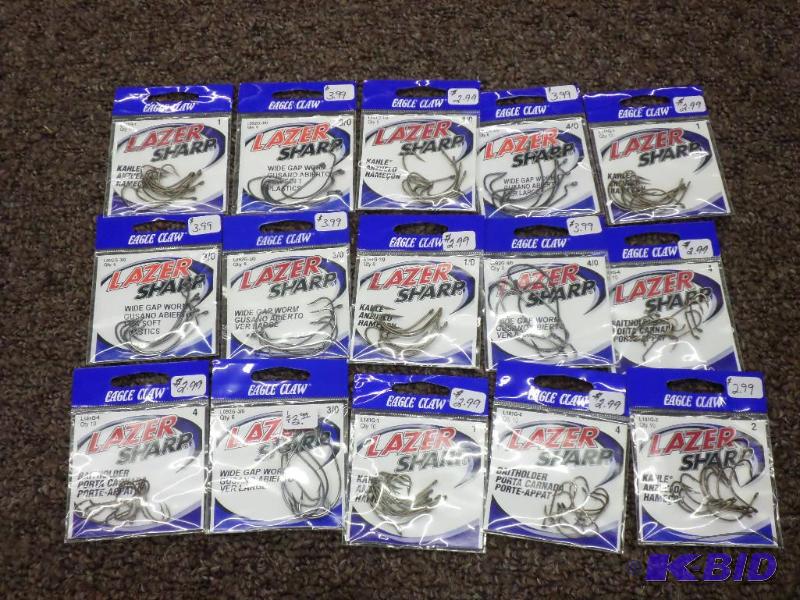 Lot Of Misc New Eagle Claw Hooks...