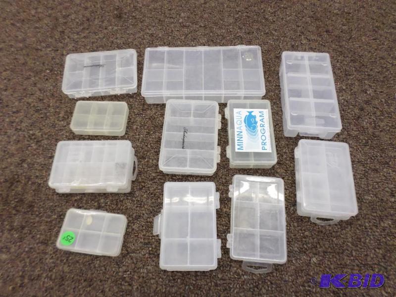 Lot Of Misc Small Plastic Tackle Trays...