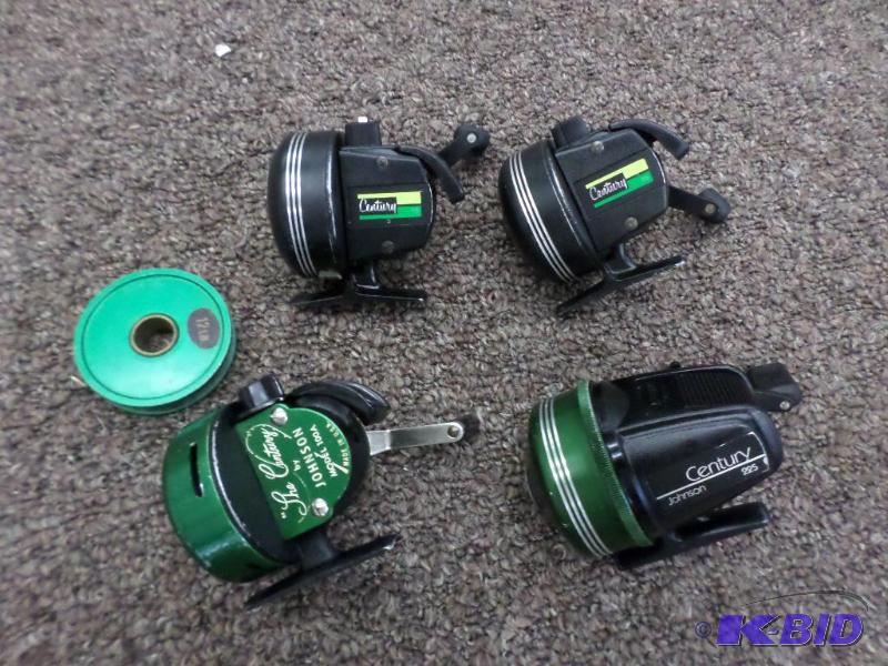(4) Vintage Johnson Century Reels...