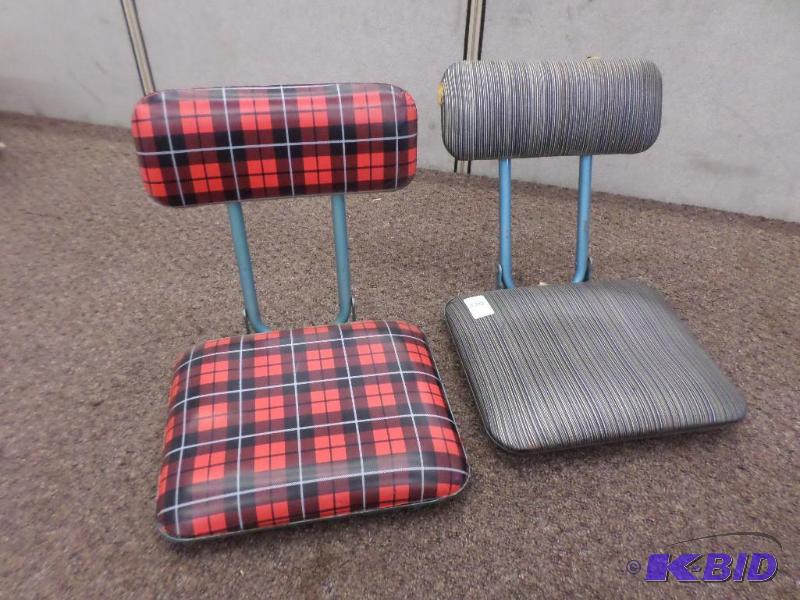 (2) Vintage Padded Boat Seats...