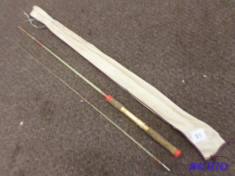 Vintage 2-Piece Fiberglass Rod With Sleeve...