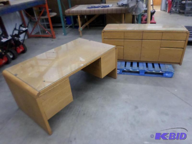Two-Piece Office Set 36&quotx66&quot Wood...