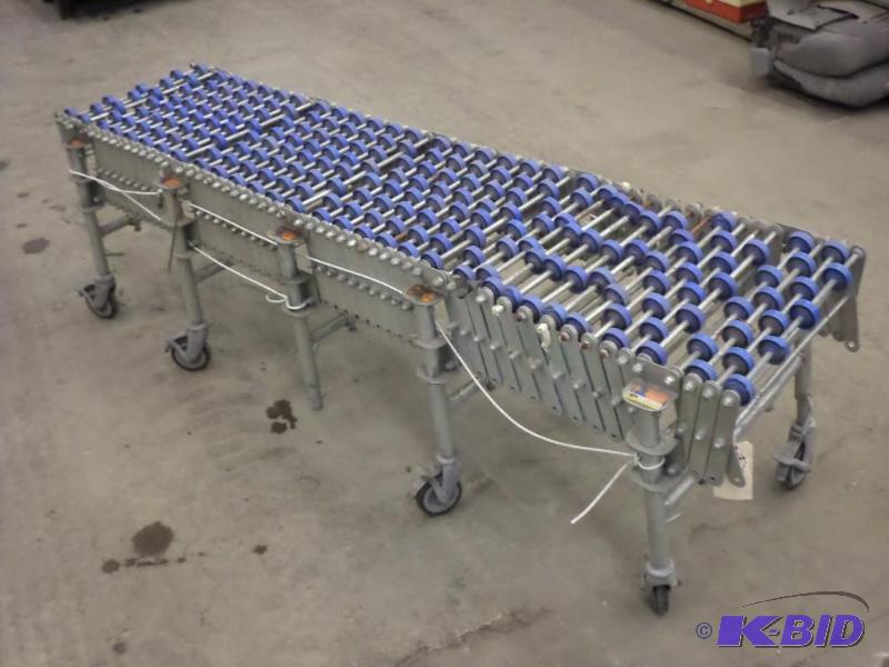 Flexveyor Industrial 24ft Roller Conveyor, 80...