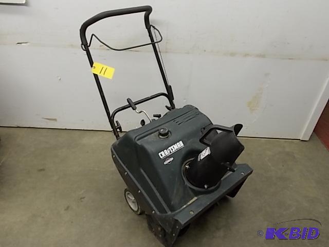 lot 11 image: Craftsman Snow Blower, Electric Start, No Key...