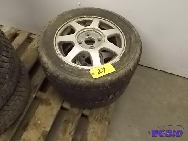 lot 29 image: (2) Firestone Firehawk GT P19560R15 Tires on...
