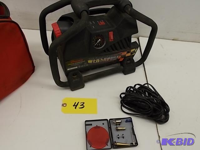 lot 43 image: Snap-On Model CTPS3918 Cordless Air Compresso...