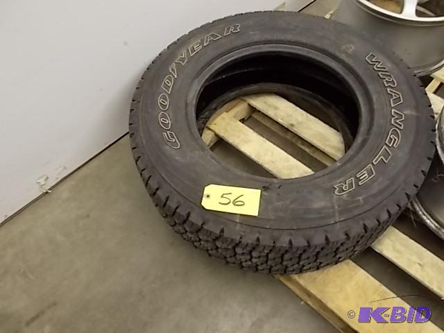 lot 56 image: Goodyear Wrangler LT26570R17 Tire...