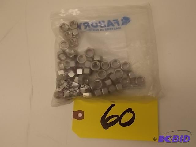lot 60 image: 50 pk. Stainless Steel SS304 38-16 Hex Nuts...