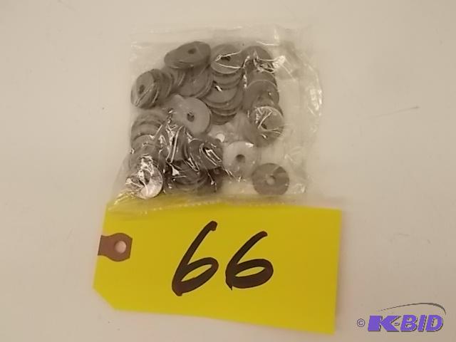 lot 66 image: 100 pk. No. 8 Fender Washers...