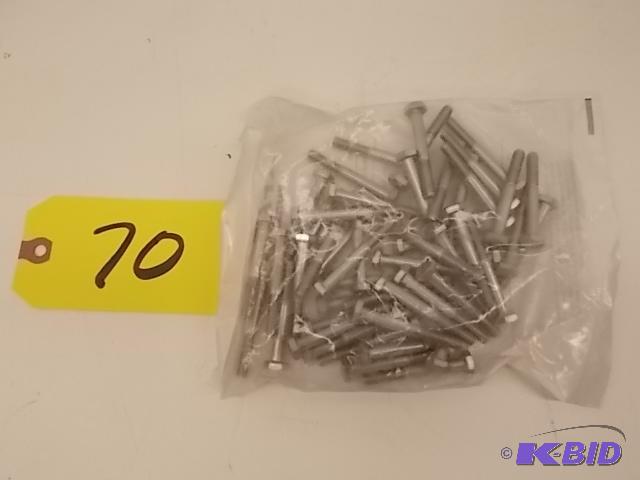 lot 70 image: 50 pk. Stainless Steel SS304 14-20 x 2 Hex H...