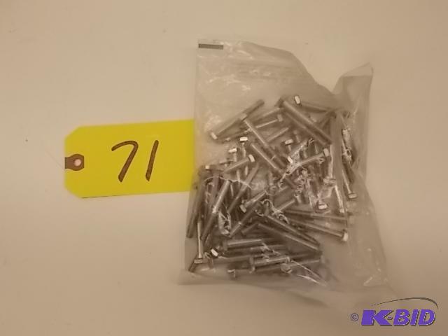 lot 71 image: 50 pk. Stainless Steel SS304 14-20 x 2 Hex H...