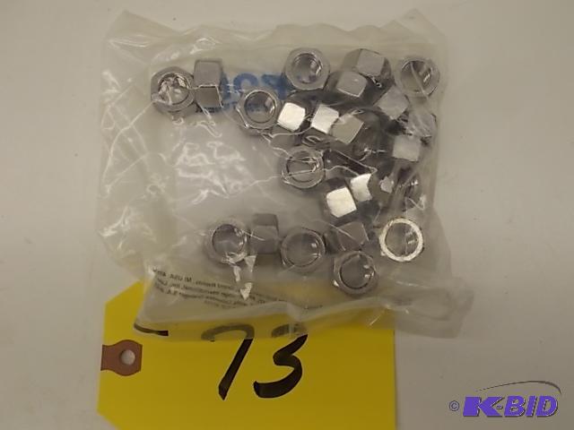 lot 73 image: 25 pk. Stainless Steel SS304 12-13 Hex Nuts...