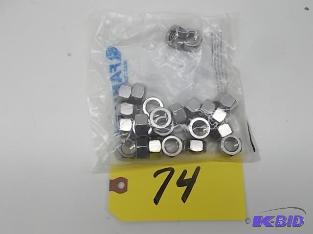lot 74 image: 25 pk. Stainless Steel SS304 12-13 Hex Nuts...