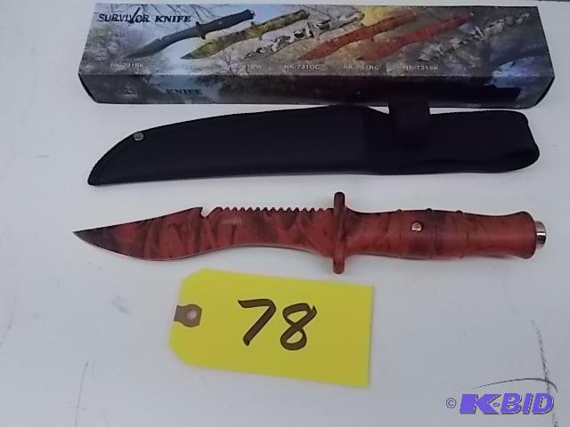 lot 78 image: Survivor HK-731RC Hunting Knife...