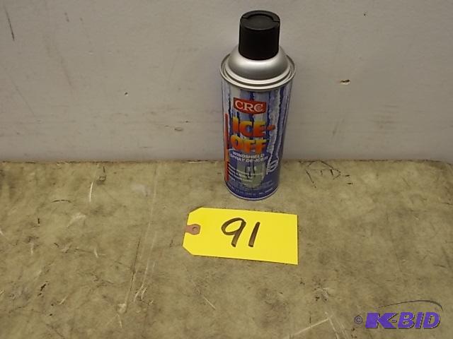 lot 91 image: CRC Ice-Off Windsield & Lock De-Icer, 12 ...