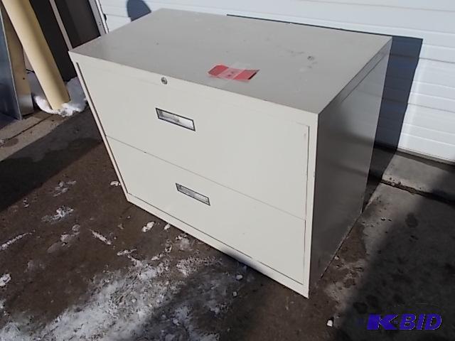 Allsteel 2 Drawer Lateral File Cabinet, 36 x ...