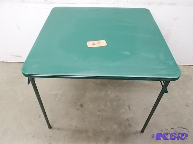 Card Table, 34 x 34, Green...