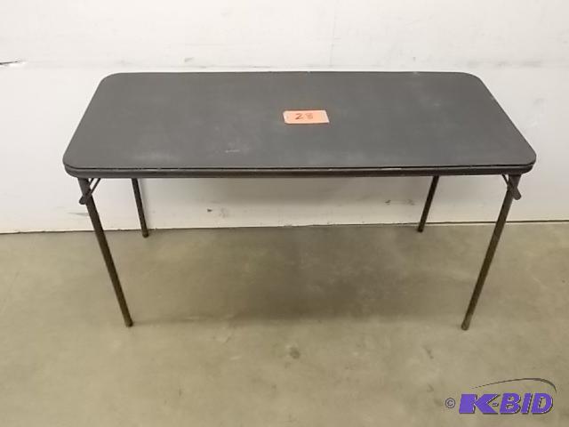 Card Table, 47 x 19.5, Black...