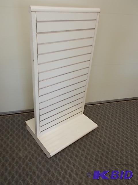 Slatwall Display on Wheels, 2-Sided, 27 x 22 ...