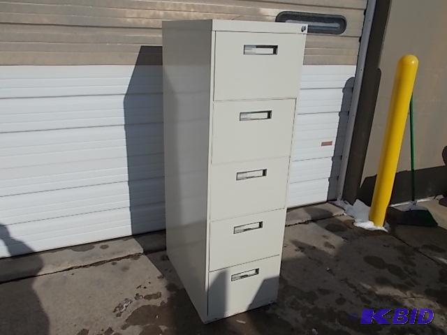 Allsteel 5 Drawer Legal File Cabinet...