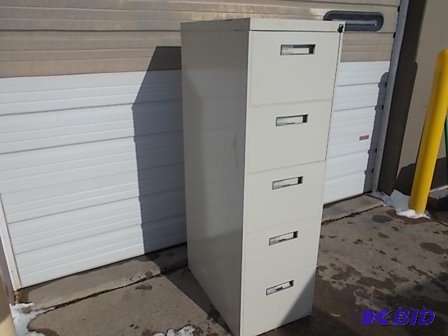 Allsteel 5 Drawer Legal File Cabinet...