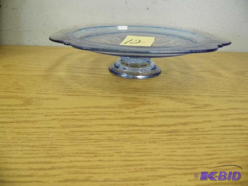 Depression Glass Cake Plate
