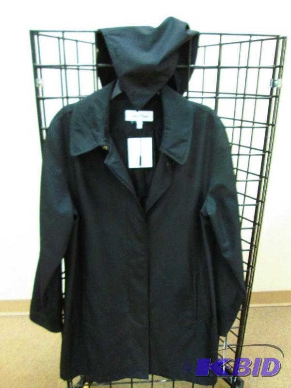 lot 11 image: Calvin Klein ladies coat, size 12 with button...