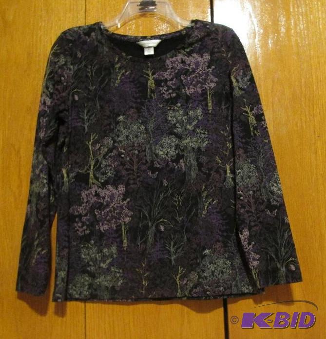 lot 129 image: Christopher and Banks purple fall theme top s...