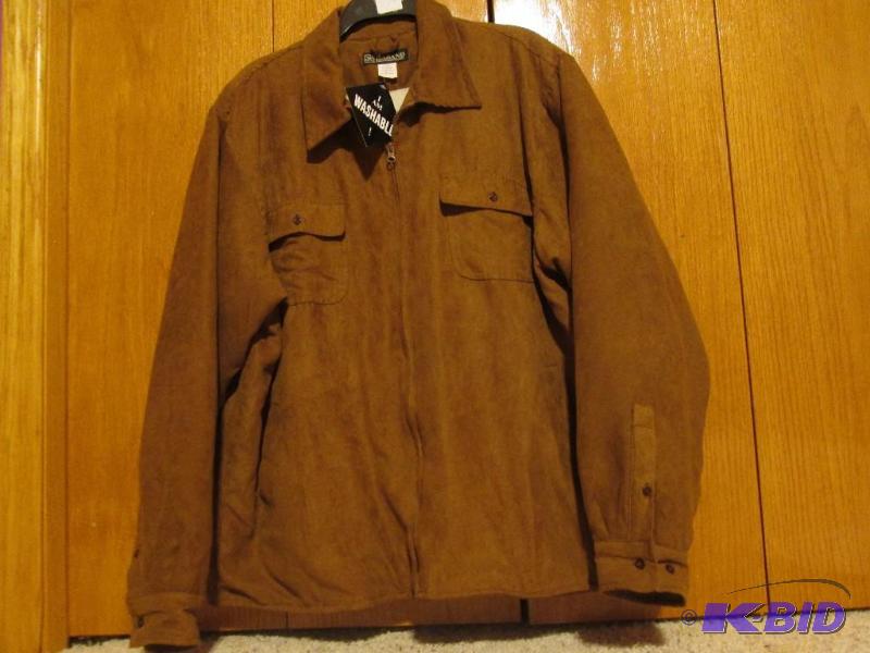lot 134 image: Haband brown jacket sizelarge...