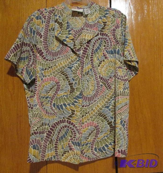 lot 137 image: Alfred dunner pastel shirt size 18...