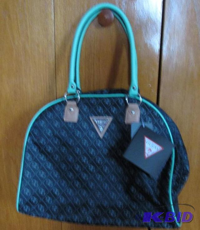 lot 76 image: Guess purse retail price $100.00, dark gray,...