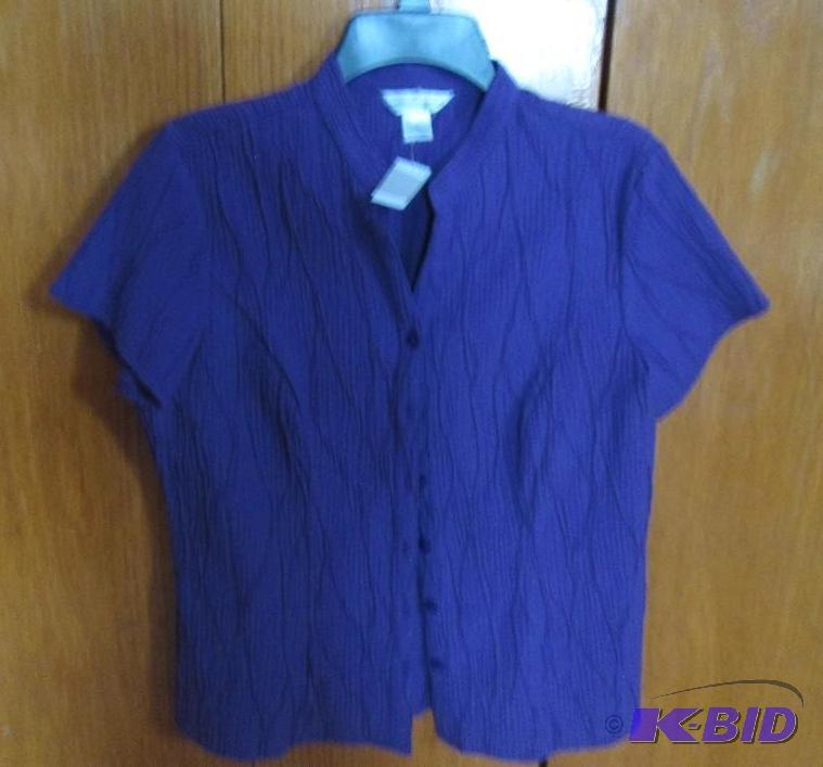 lot 88 image: Christoper and banks purple button up shirt s...
