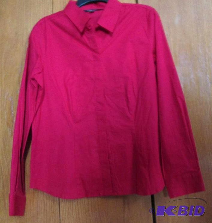 lot 98 image: Chadwicks bright red botton up top size 12...