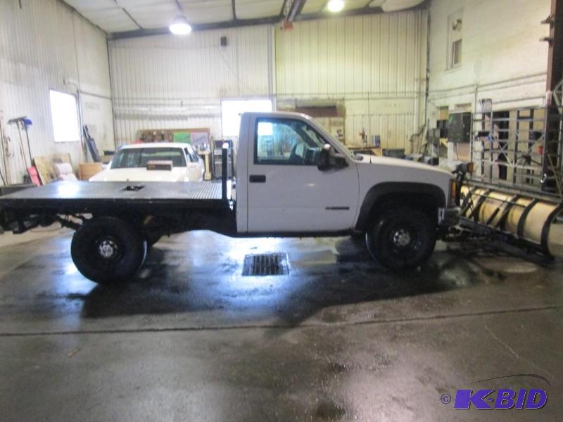1999 Chevrolet K3500 Flatbed With Meyer Plow