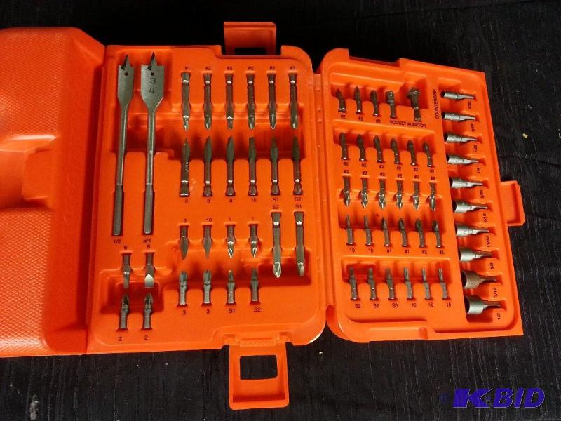 lot 109 image: Black and Decker Drill Bit Set  Accessories