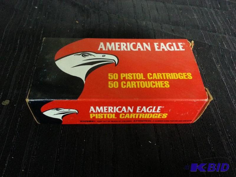 lot 119 image: (50) American Eagle 9mm 124 Grain Luger Automatic Cartridges Ammo
