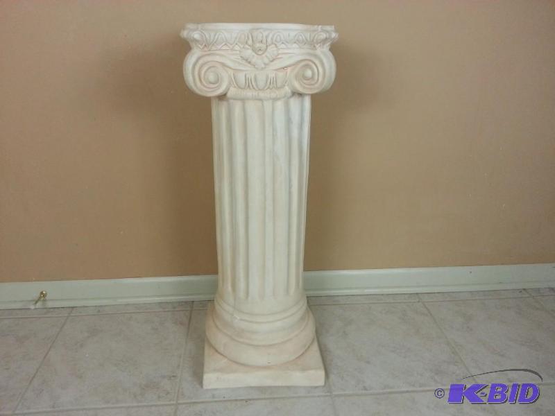 lot 17 image: Ornate Athena Corinthian Greek Column Pedestal